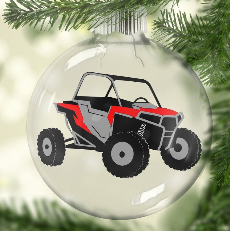 ATV Christmas Ornament UTV Custom Christmas Ornament Side Etsy