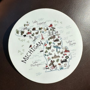 Michigan Sticker - Michigan-  Sticker -  Michigan Decal -Northern Michigan Sticker - Michigan Gift - Michigan Icons
