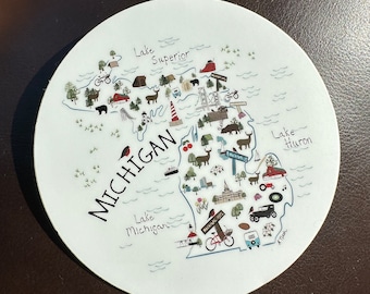 Michigan Sticker - Michigan-  Sticker -  Michigan Decal -Northern Michigan Sticker - Michigan Gift - Michigan Icons