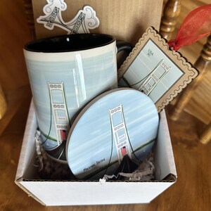 Mackinac Bridge with Flag Gift Box, Michigan Gift Set