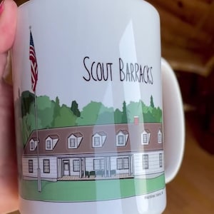 Mackinac Island Scouts Barracks Mug - Mackinac Island Mug - 15 ounce Custom Mug - 15 ounce Mackinac Island Mug - Girl Scouts - Boy Scouts