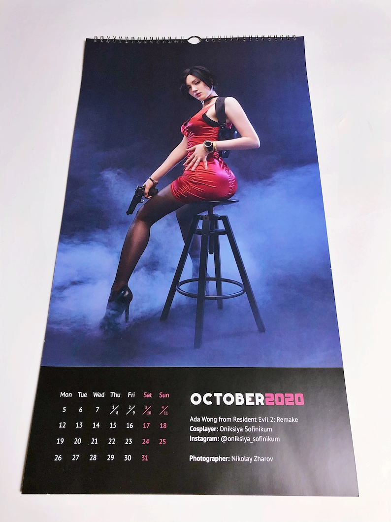 2020 Sexy Cosplay Calendar 12 pics Etsy