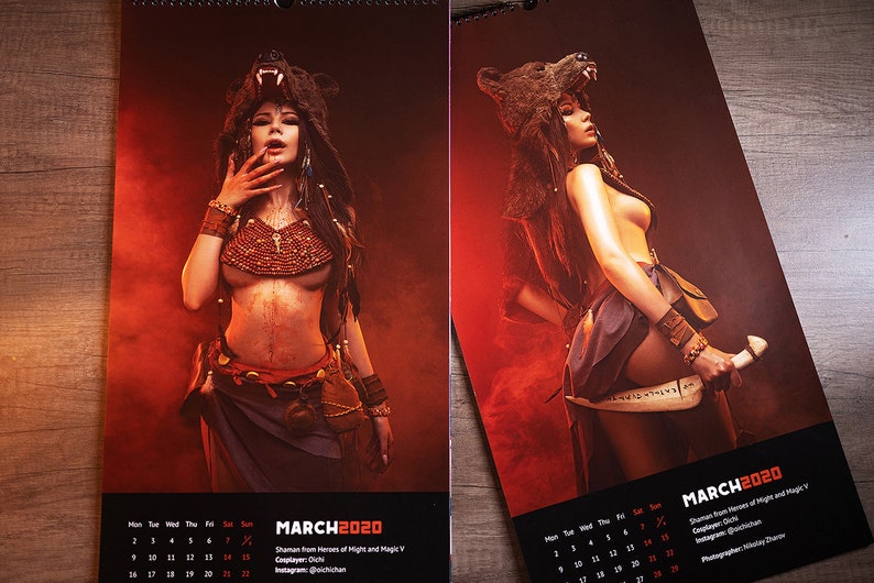 2020 Sexy Cosplay Calendar 24 pics Etsy