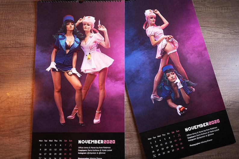 2020 Sexy Cosplay Calendar 24 Pics Etsy