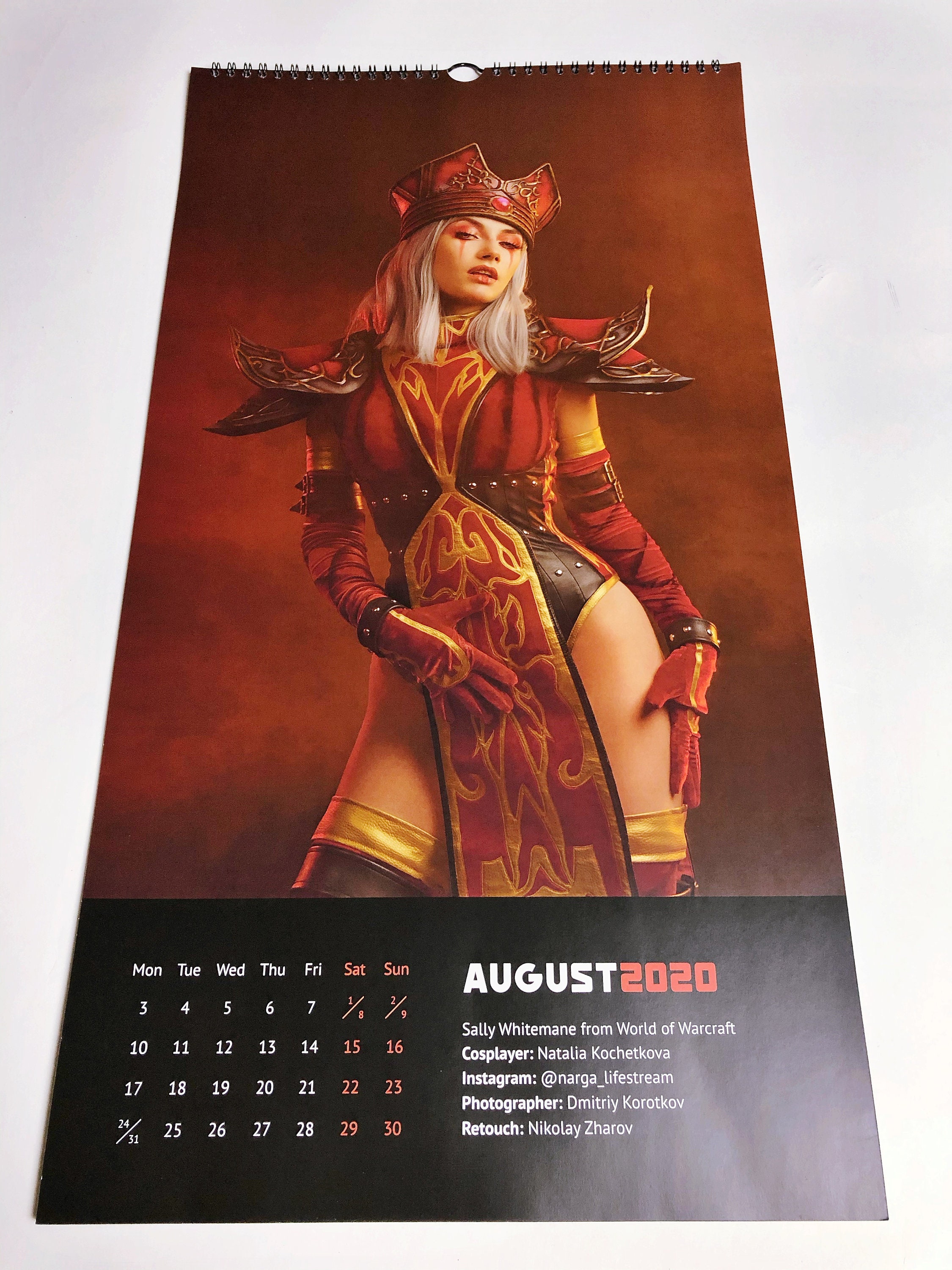 2020 Sexy Cosplay Calendar 12 pics Etsy