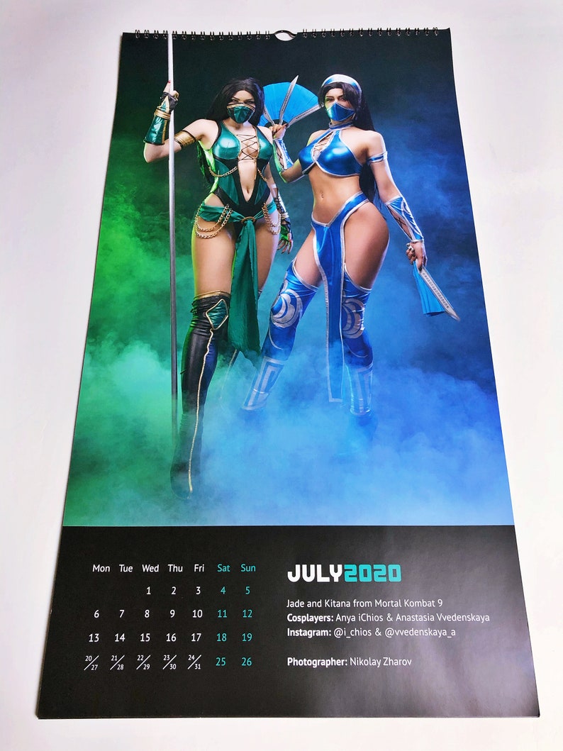 2020 Sexy Cosplay Calendar 12 pics Etsy