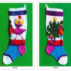 PDF nur - ""Zuckerfee"" Weihnachtsstrumpf Muster."