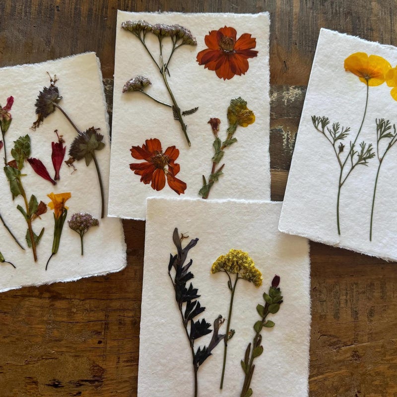 Flower Art Handmade Paper Greeting Card 91