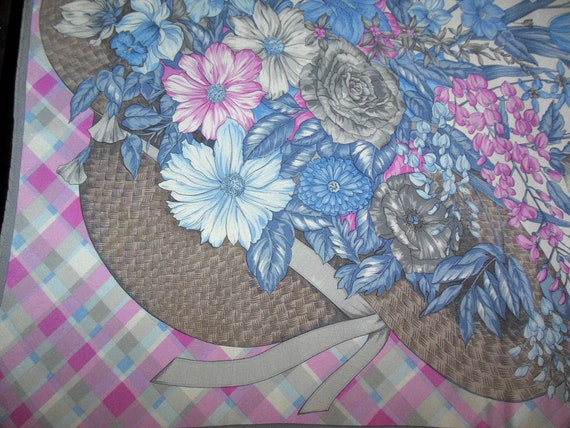 DIOR scarf pink, blue, grey /Vintage Collection S… - image 4