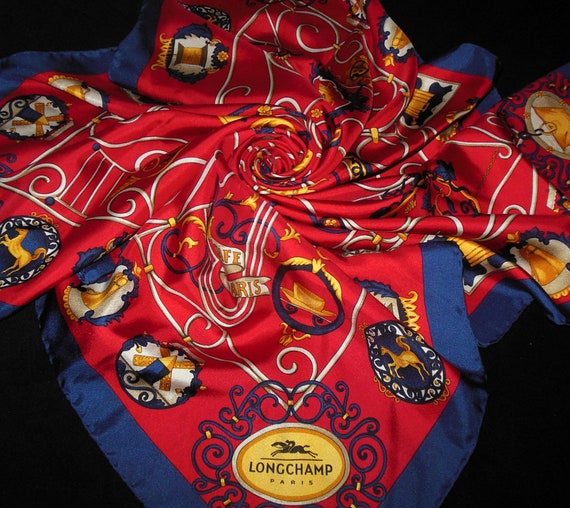 longchamp silk scarf