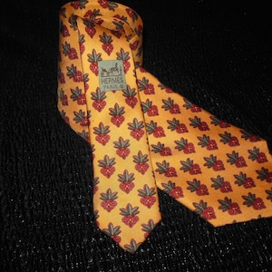 HERMES Tie Tie 7399 PA Made in France /Vintage silk tie Hermes Collection