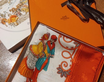 Sciarpa Hermes “JOIES D’HIVER” di Metz / Nuova sciarpa in seta jacquard Hermes