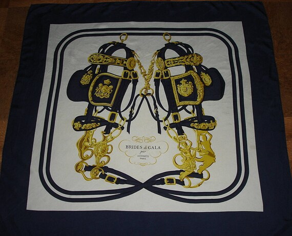 HERMES Scarf " Gala Brides" by Grygkar 1957 First