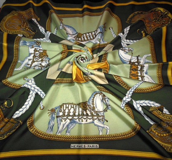 HERMÈS scarf "GRAND APPARAT" by Eudel / Vintage Si