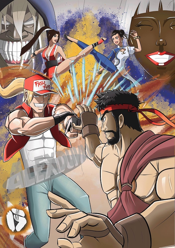 Ryu Vs the Guest Challengers | Street Fighter 6 Inspired Fan Art