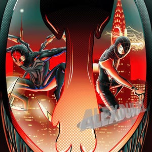 Spider Man 2 Print | Marvel&#39;s Spider-Man 2 Inspired Fan Art | A4 Physical Print