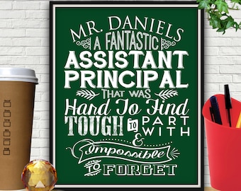 Stampa personalizzata fantastico assistente principale, principale assistente, assistente principale regalo, regalo Principal, apprezzamento principale, Principal