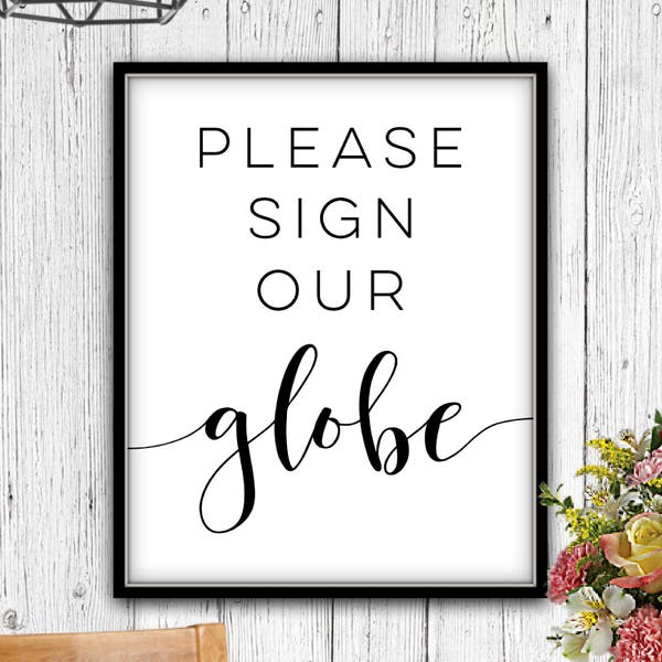 Proszę podpisać nasze Globe, download, wesele znak globu, Globe Guest Book Zaloguj się, Globe znak Księgi Gości, Globe gość znak, Globe Księga Gości, Globe