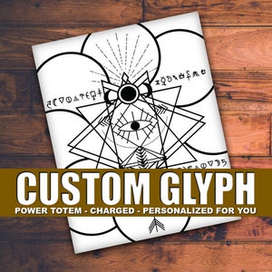 Custom Power Glyph, printable wall art
