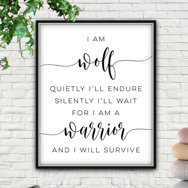 Wolf Quote Etsy