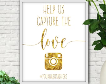 Help Us Capture The Love, Wedding Hashtag Sign, Hashtag Sign, Wedding Hashtag Sign Printable, Hashtag, Hashtag Wedding Sign, Custom Hashtag