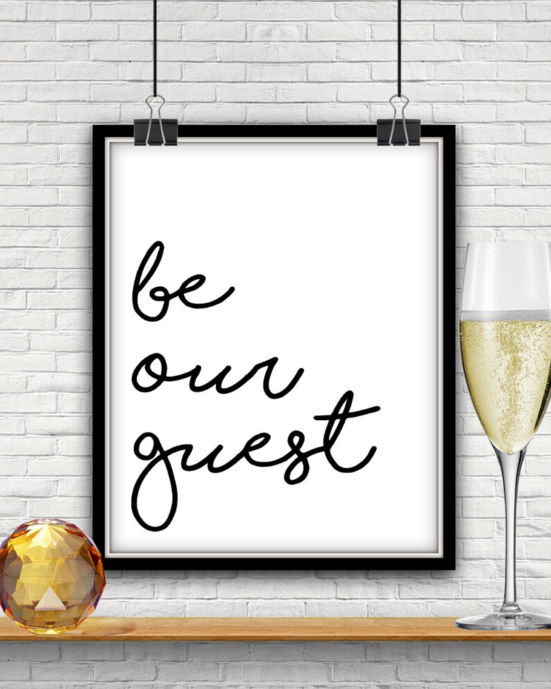 Be Our Guest Be Our Guest Sign Be Our Guest Printable Be | Etsy