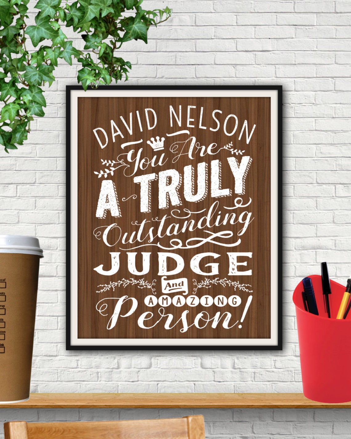 Personalized Outstanding Judge Print Judge Gifts Judge Etsy