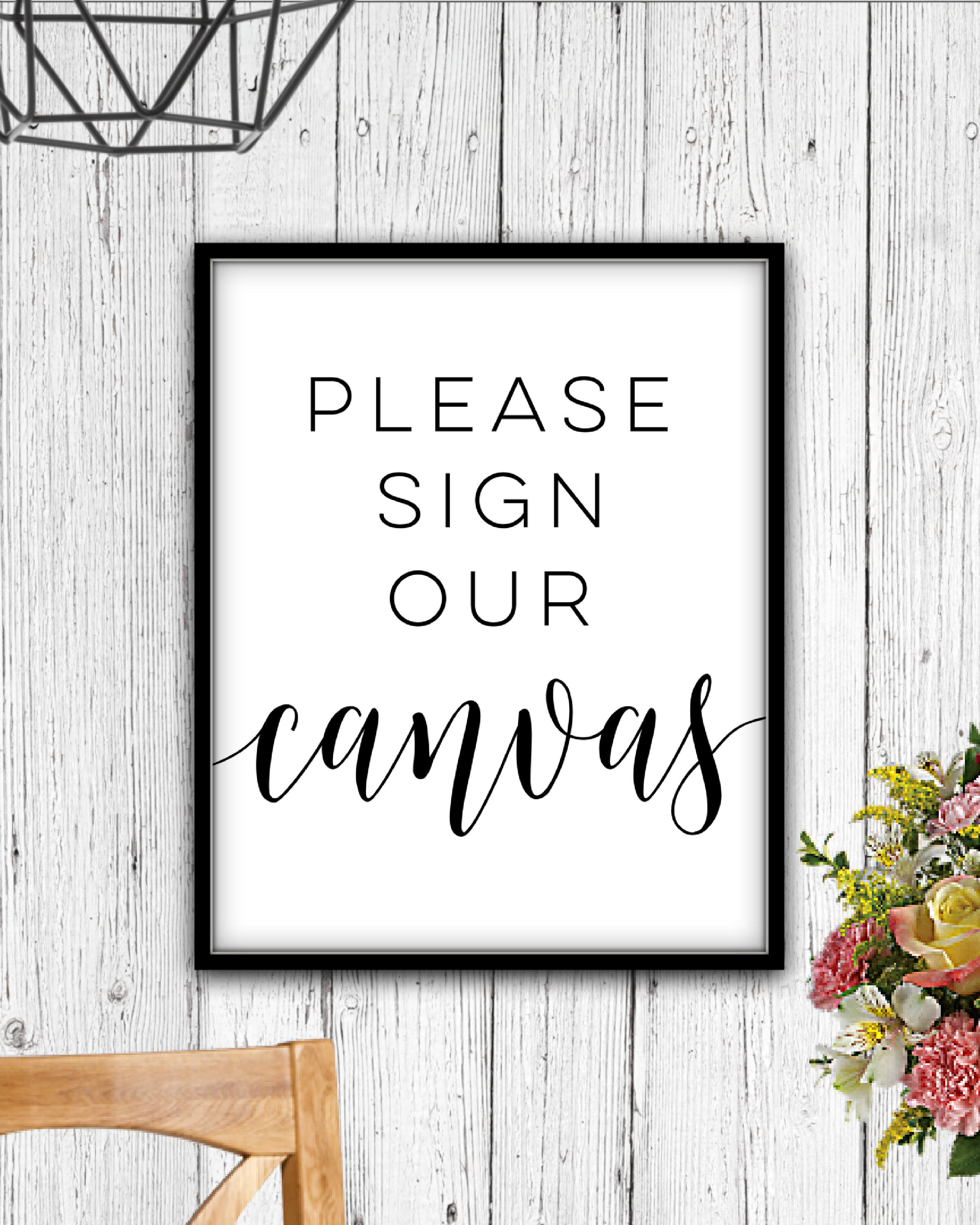 Please Sign Our Canvas DOWNLOAD Please Sign Our Canvas Sign Etsy