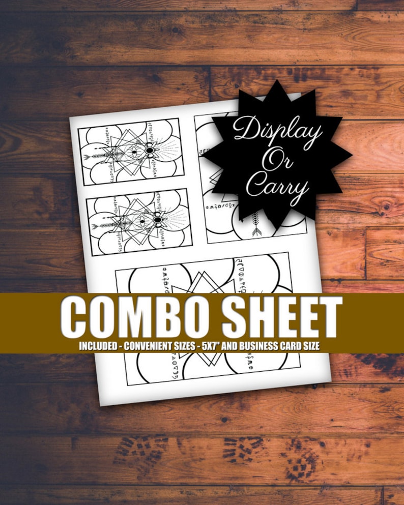 Custom Power Glyph, printable wall art, photo 4