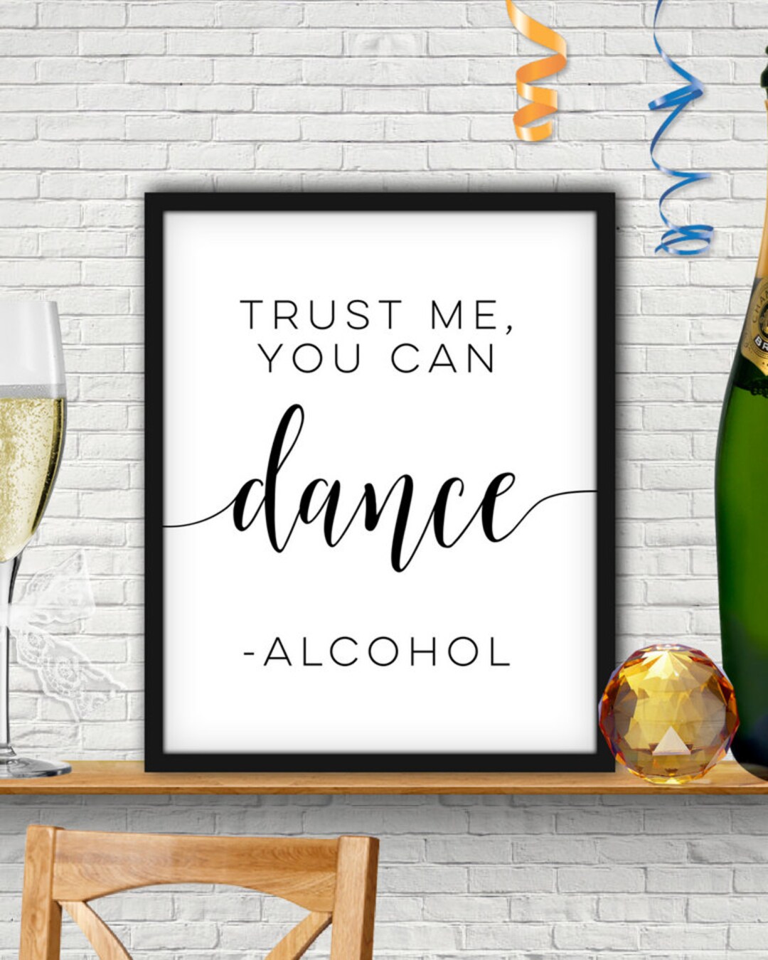 Trust Me You Can Dance Neon Sign – Dimmable LED Wall Light For Bars, Rooms & Parties