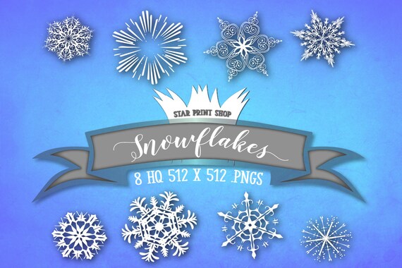 Schneeflocke Clipart Schneeflocke Png Schneeflocke Download Etsy