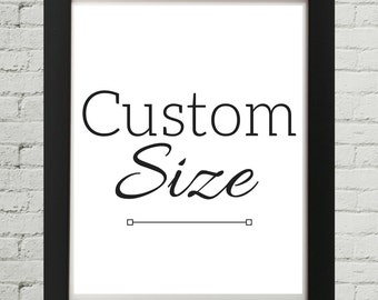Custom Size - Order Then Add Desired Size In "Notes To Seller" When You Buy