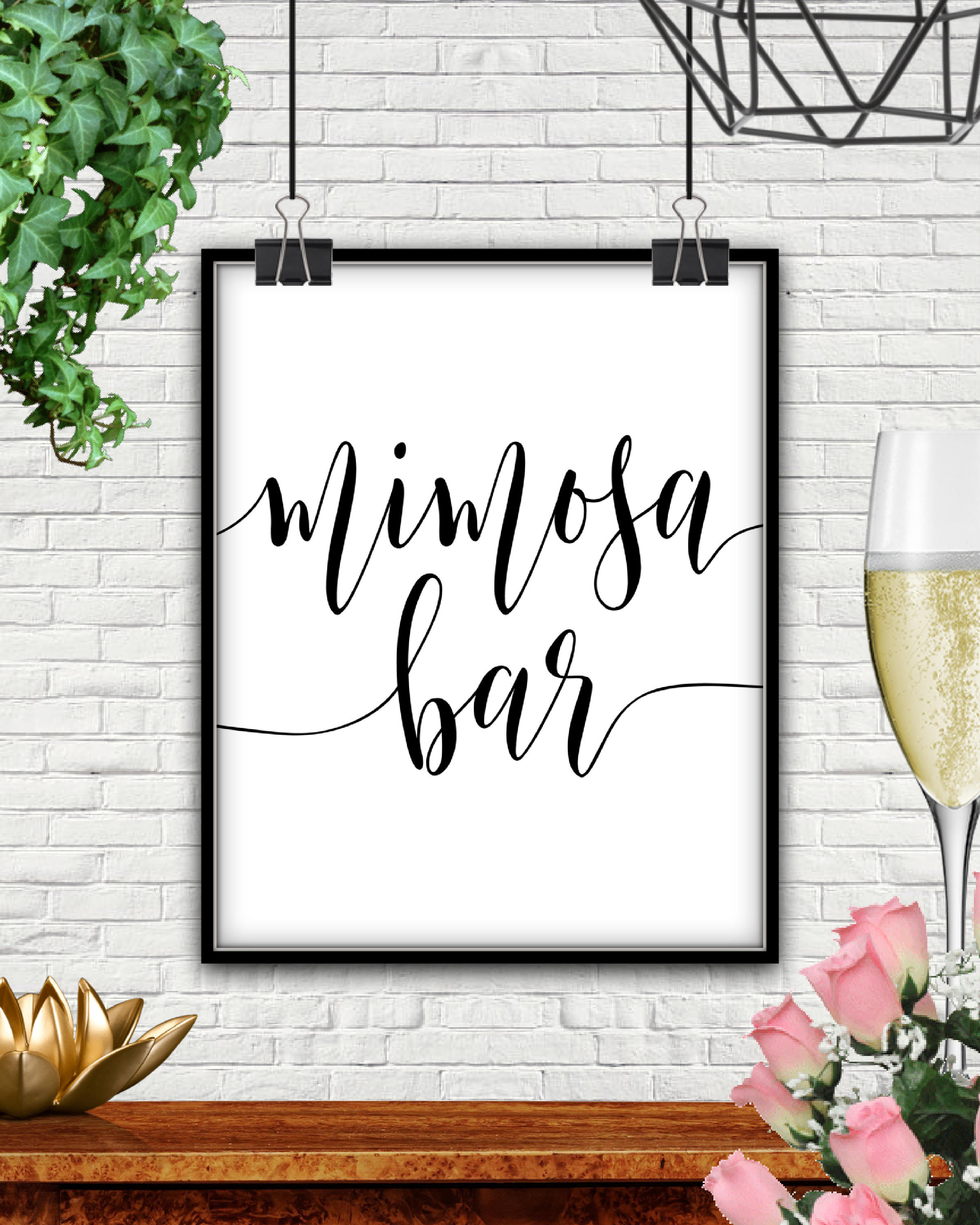 Mimosa Bar Sign DOWNLOAD Printable Mimosa Bar Mimosa Bar - Etsy