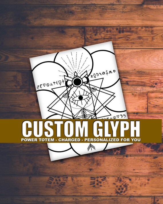 Custom Power Glyph, Custom Sigil, Custom Totem, Charged, Intuitive Art, Clairvoyant, Psychic Readers, Psychic Party, Psychic Protection, Art