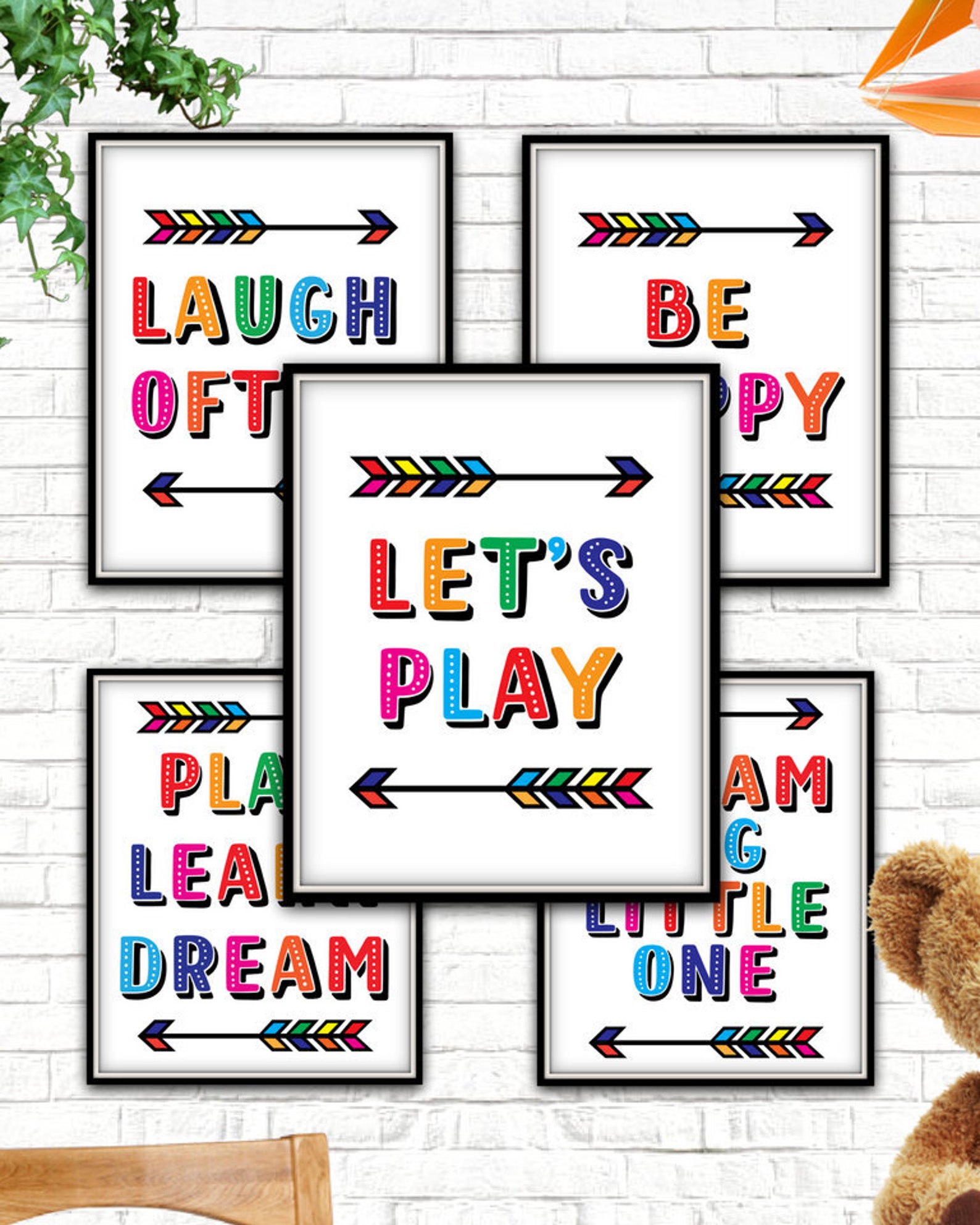 Printable Kids Wall Art Set Kids Wall Art Set Kids Print | Etsy