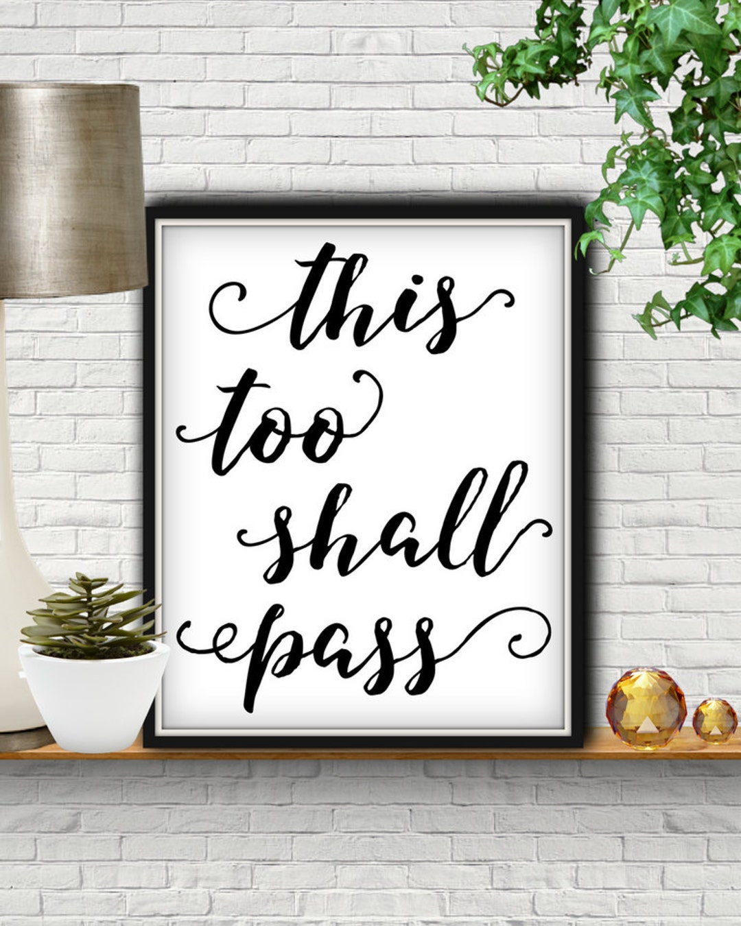 Buy This Too Shall Pass Bible Verse Bible Verse Wall Art Bible ...