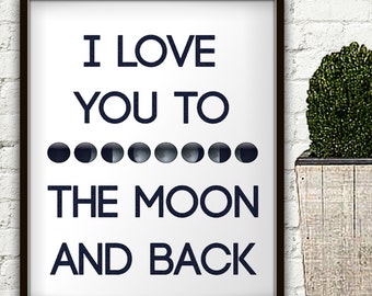 Te amo a la luna y la espalda, me encanta que a la luna y nuevo signo, que a la luna y vuelta marco, a la luna y volver, amor te quiero