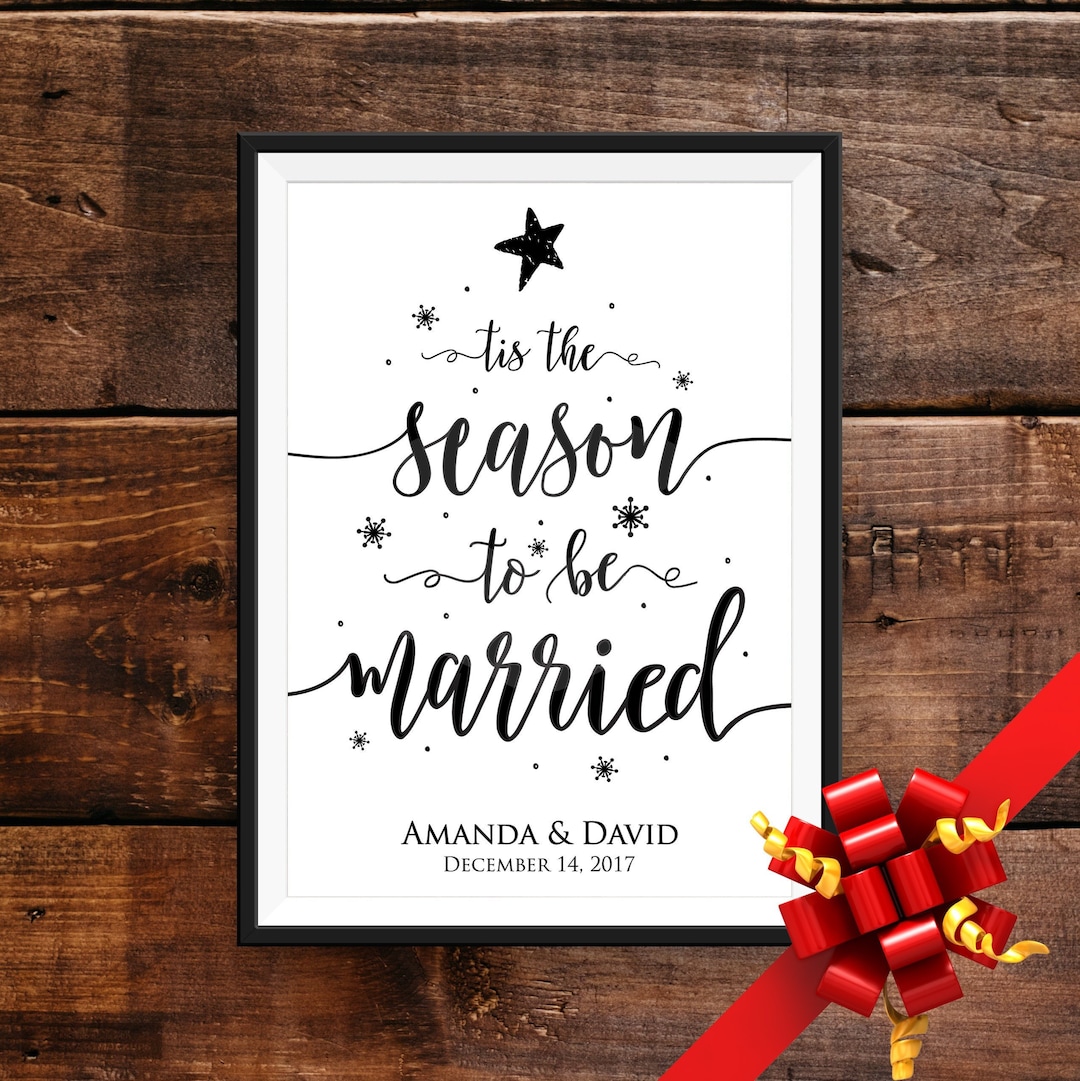 Tis The Season To Be Married Banner