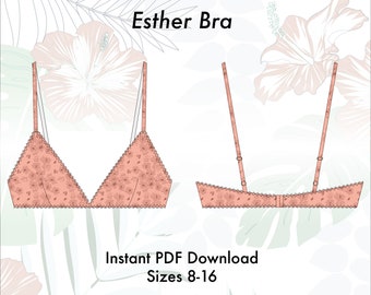 patterned bralette