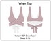 Wrap Bikini Top PDF Sewing Pattern 8-16 | Instant Download | Reversible Pattern for Lingerie, Loungewear and Swimwear 