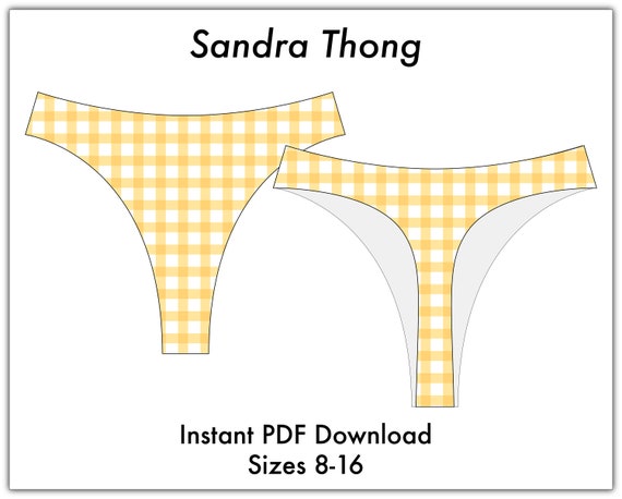 Swim Thong Sewing Pattern 8-16 Instant PDF Download | Etsy