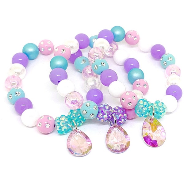 Girls princess party favors bracelets Genie gem birthday