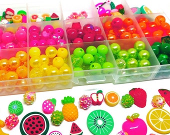 Tutti fruity craft kits bead box, Girls bracelet kits gift set