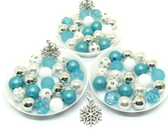 Girls Snowflake bracelet kits party favors
