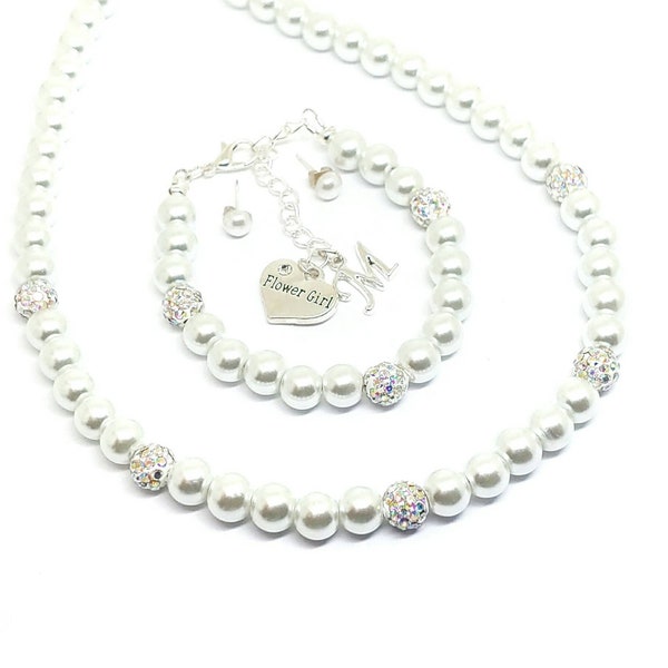 Flower Girl Necklace Etsy