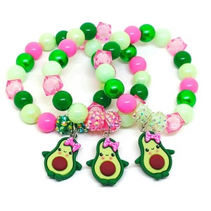 Avacado bracelets party favors guacamole birthday