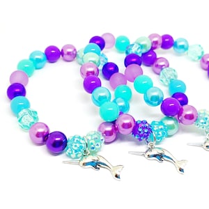Narwhal bracelets party favors Girls narwhal birthday supplies