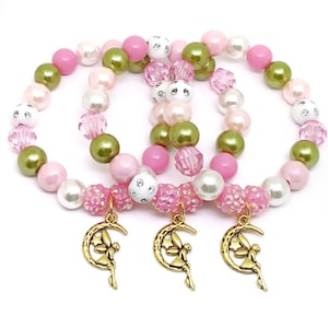 Fairy party bracelets party favors, Girls moon birthday