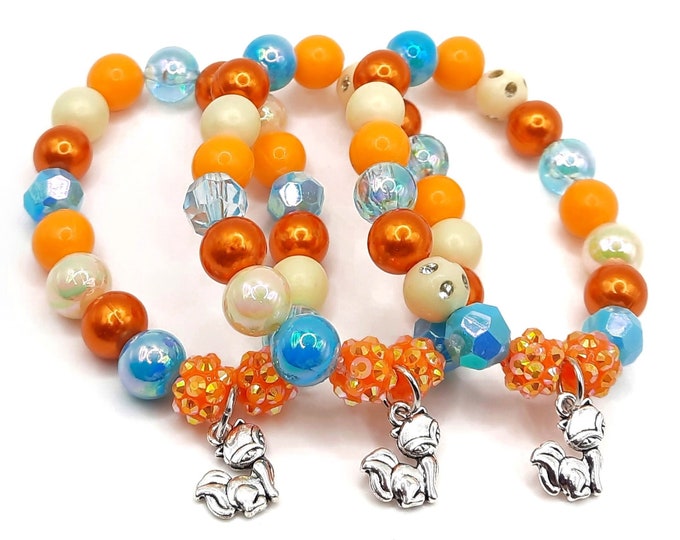 Fox Bracelets Party Favors Girls Woodland Birthday Etsy