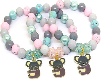 Koala bracelets party favors Girls birthday thank you gifts